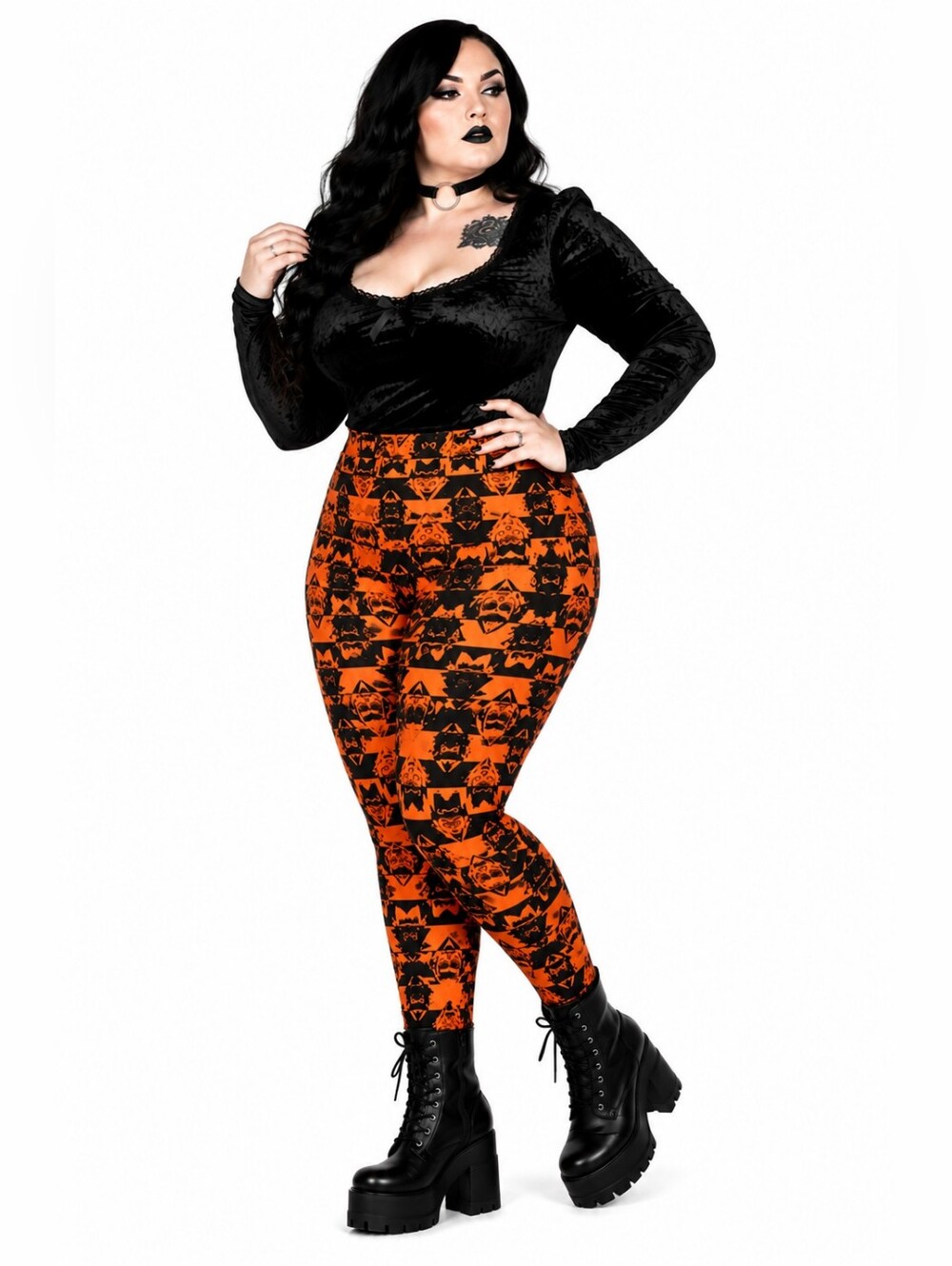 Lularoe Halloween Dracula Halloween Leggings - Picture 5 of 11